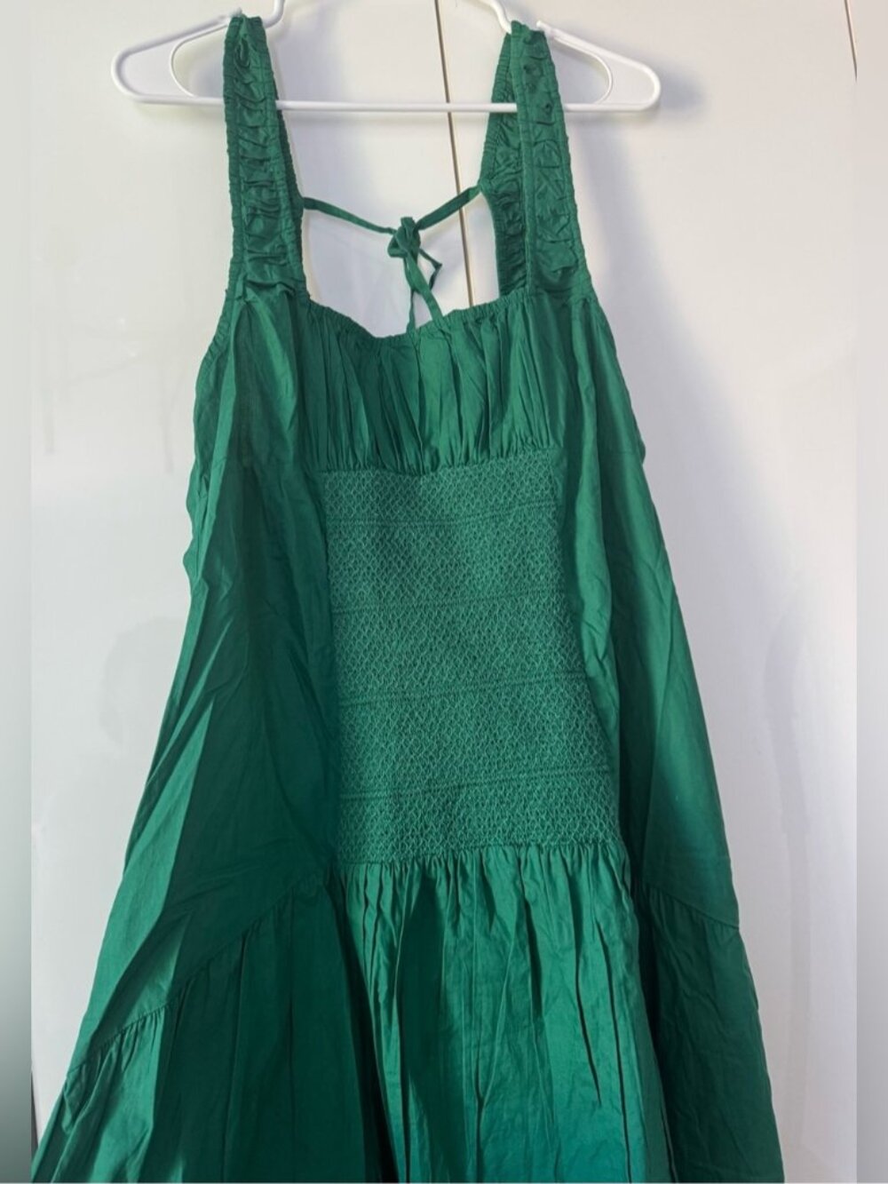 NWT Size S - Anthropologie 100% Cotton Smocked Open-Back Midi Dress (US$ 118) - Picture 9 of 16